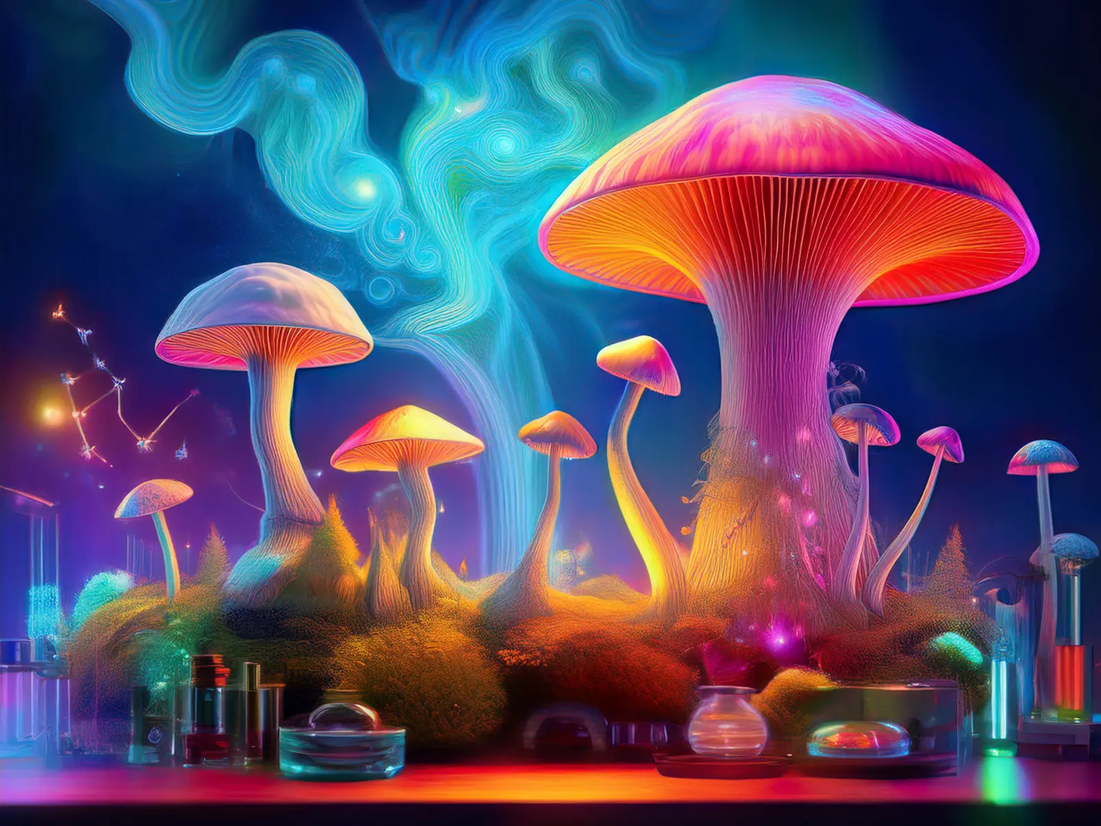 Výzkum účinků psilocybinu – látky z hub, nejčastěji z lysohlávek