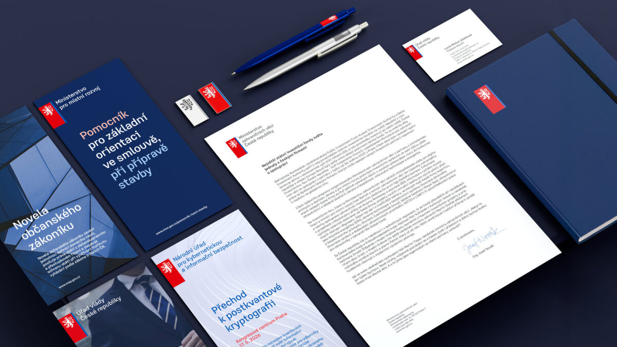 Jednotný vizuální styl a logo státní správy ČR - materiály