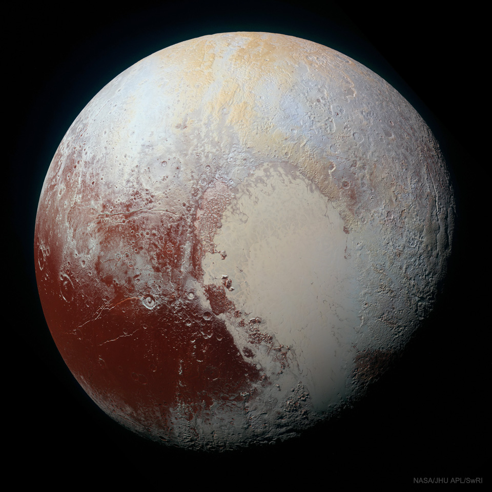 Pluto in Enhanced Color 